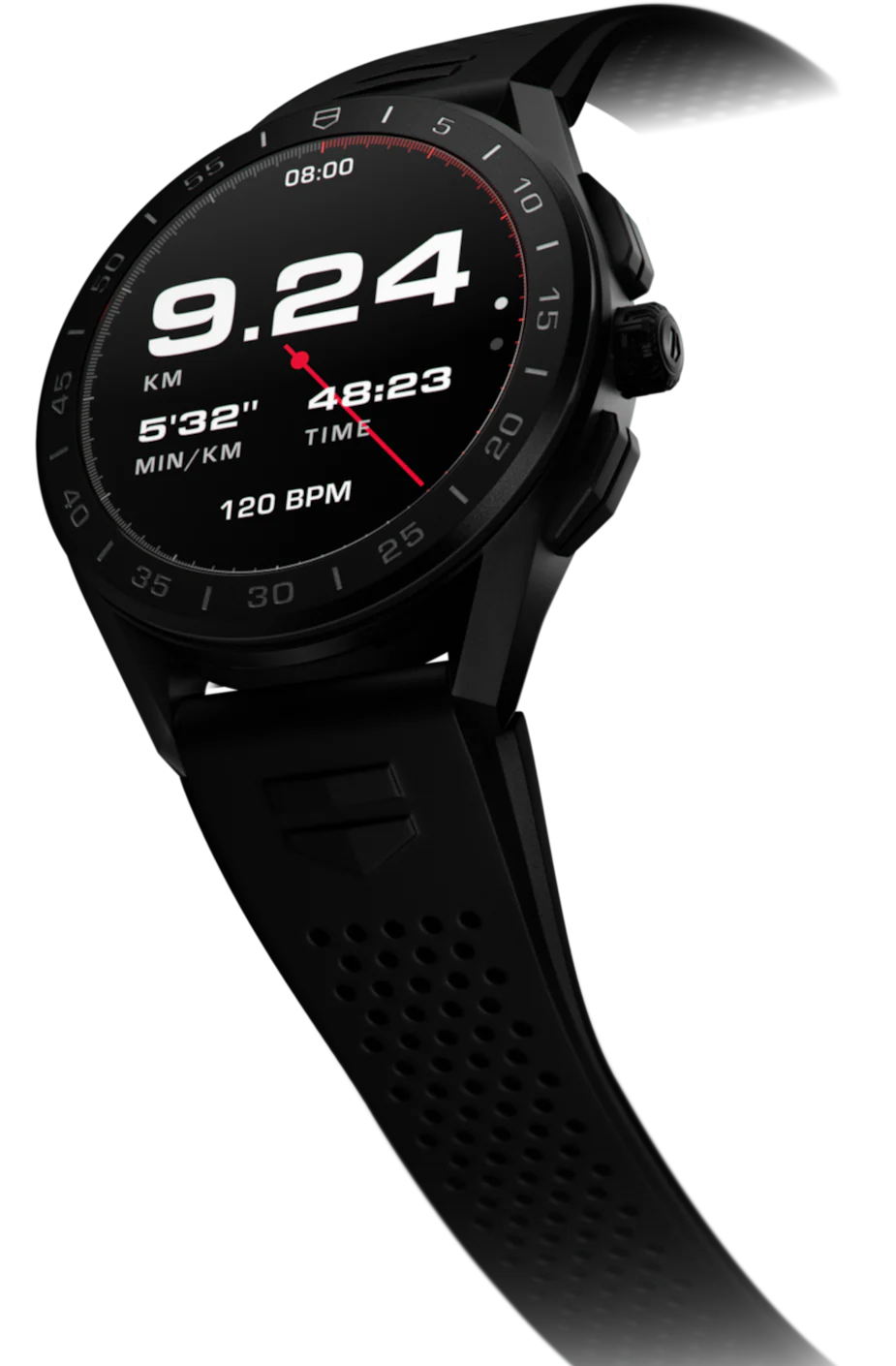 TAG Heuer Watch Connected 45 Titanium Black Rubber - Image 4