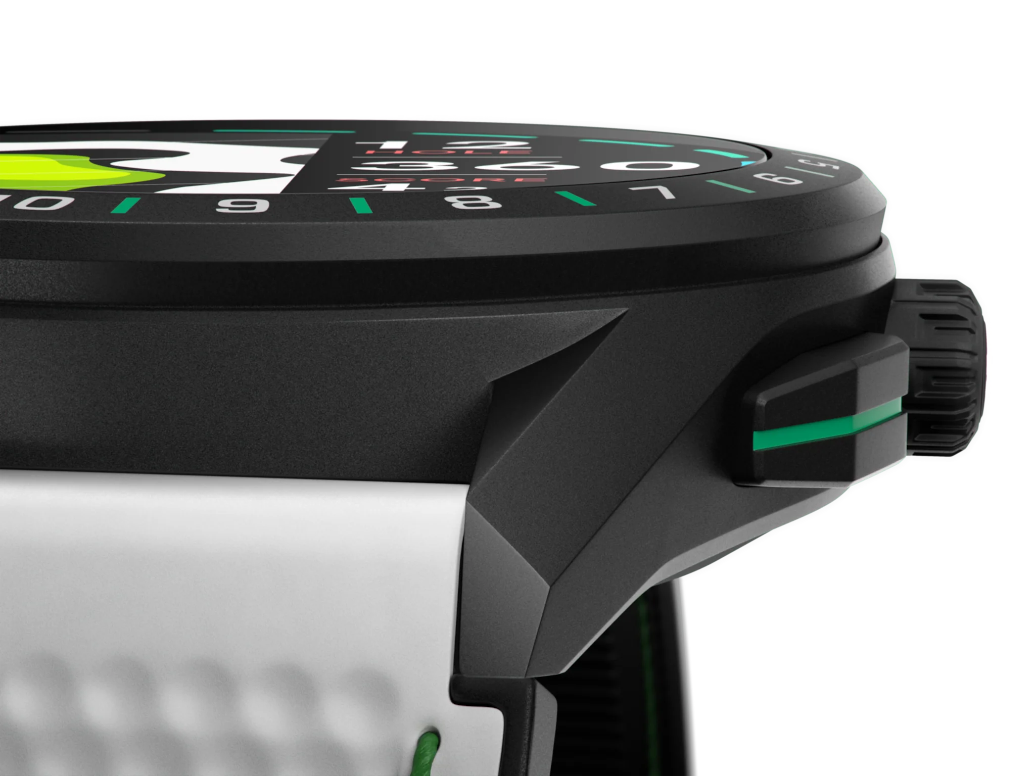 TAG Heuer Watch Connected 45 Titanium White Green Rubber Golf Edition D - Image 3