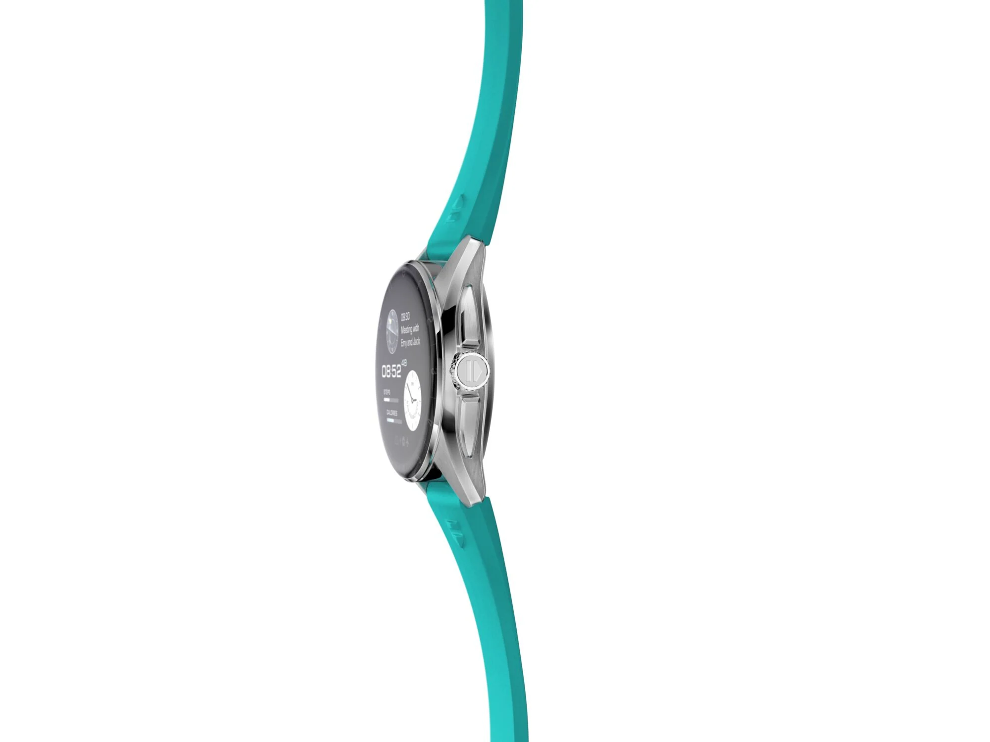 TAG Heuer Watch Connected Calibre E4 42 Light Blue Rubber - Image 5