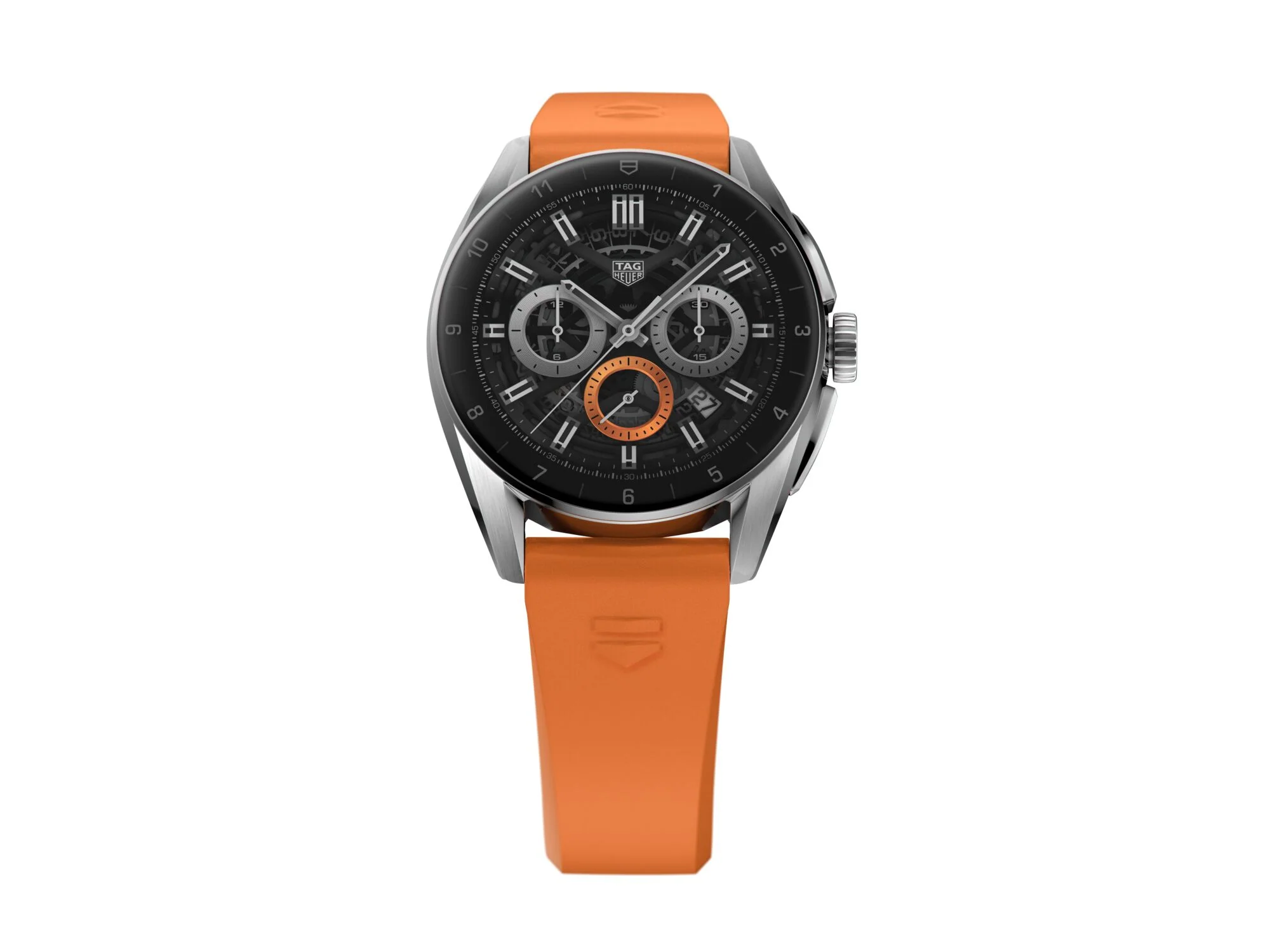 TAG Heuer Watch Connected Calibre E4 42 Orange Rubber - Image 2