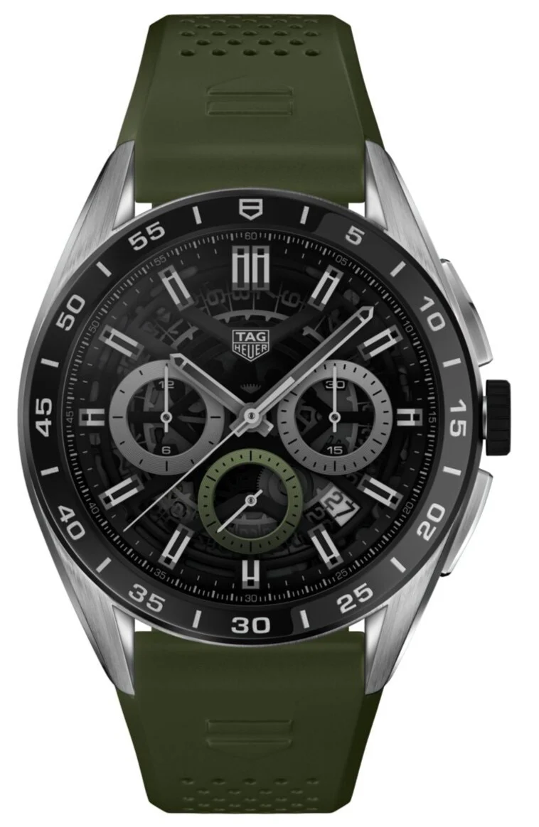 TAG Heuer Watch Connected Calibre E4 45 Khaki Rubber