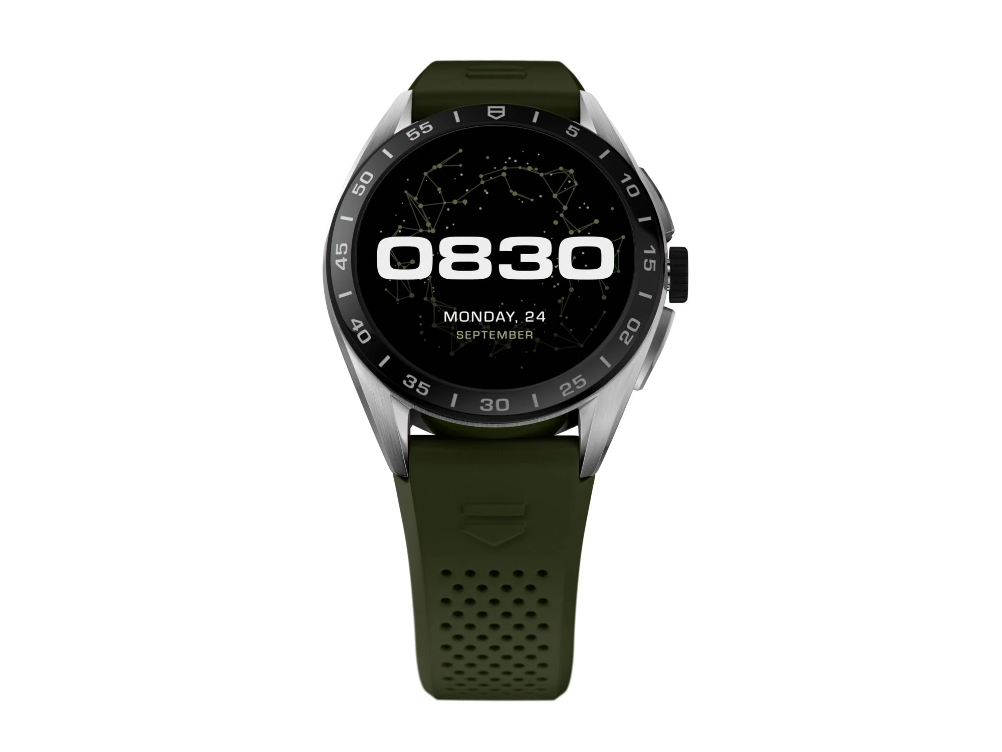 TAG Heuer Watch Connected Calibre E4 45 Khaki Rubber - Image 2