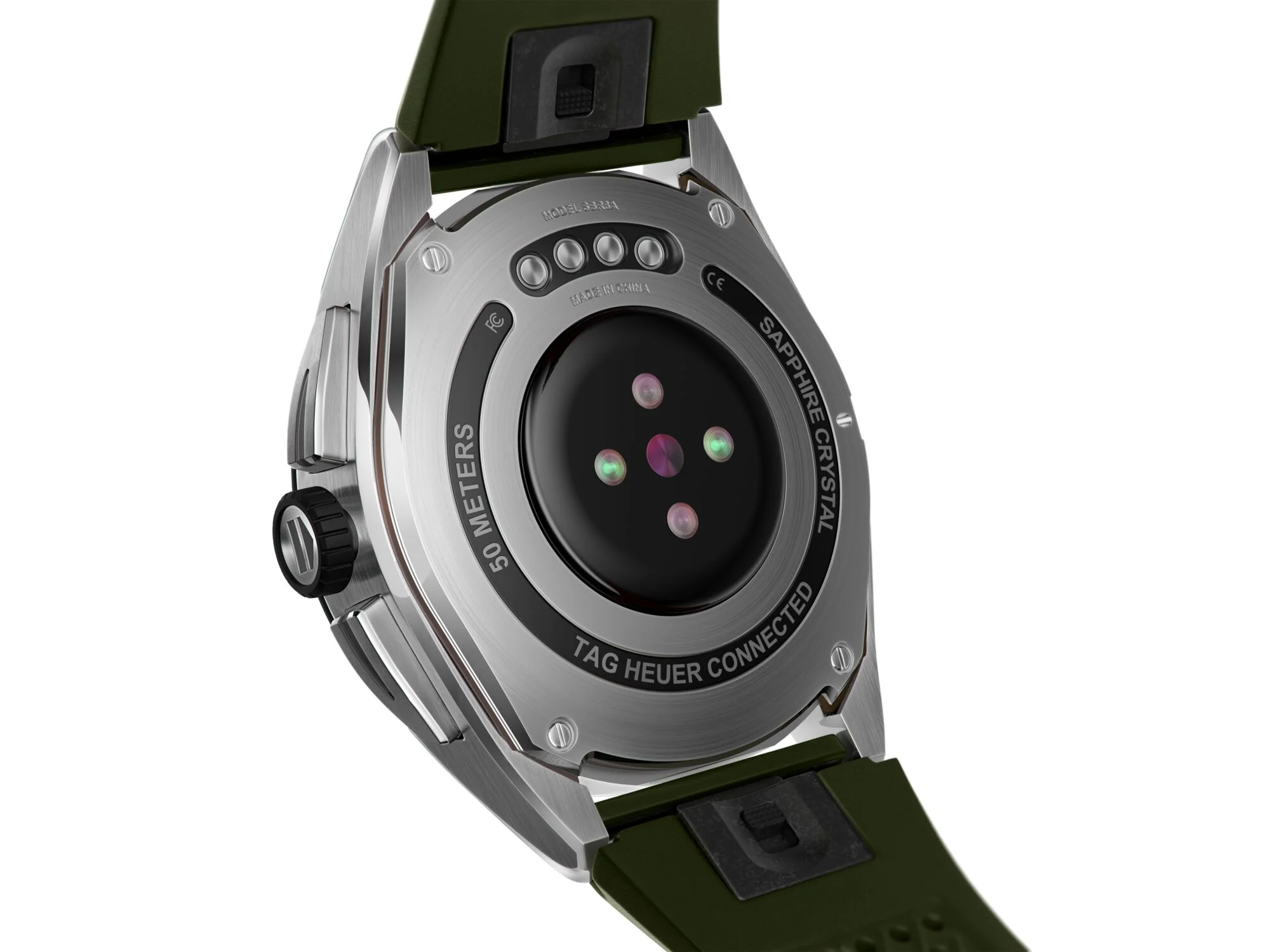 TAG Heuer Watch Connected Calibre E4 45 Khaki Rubber - Image 6