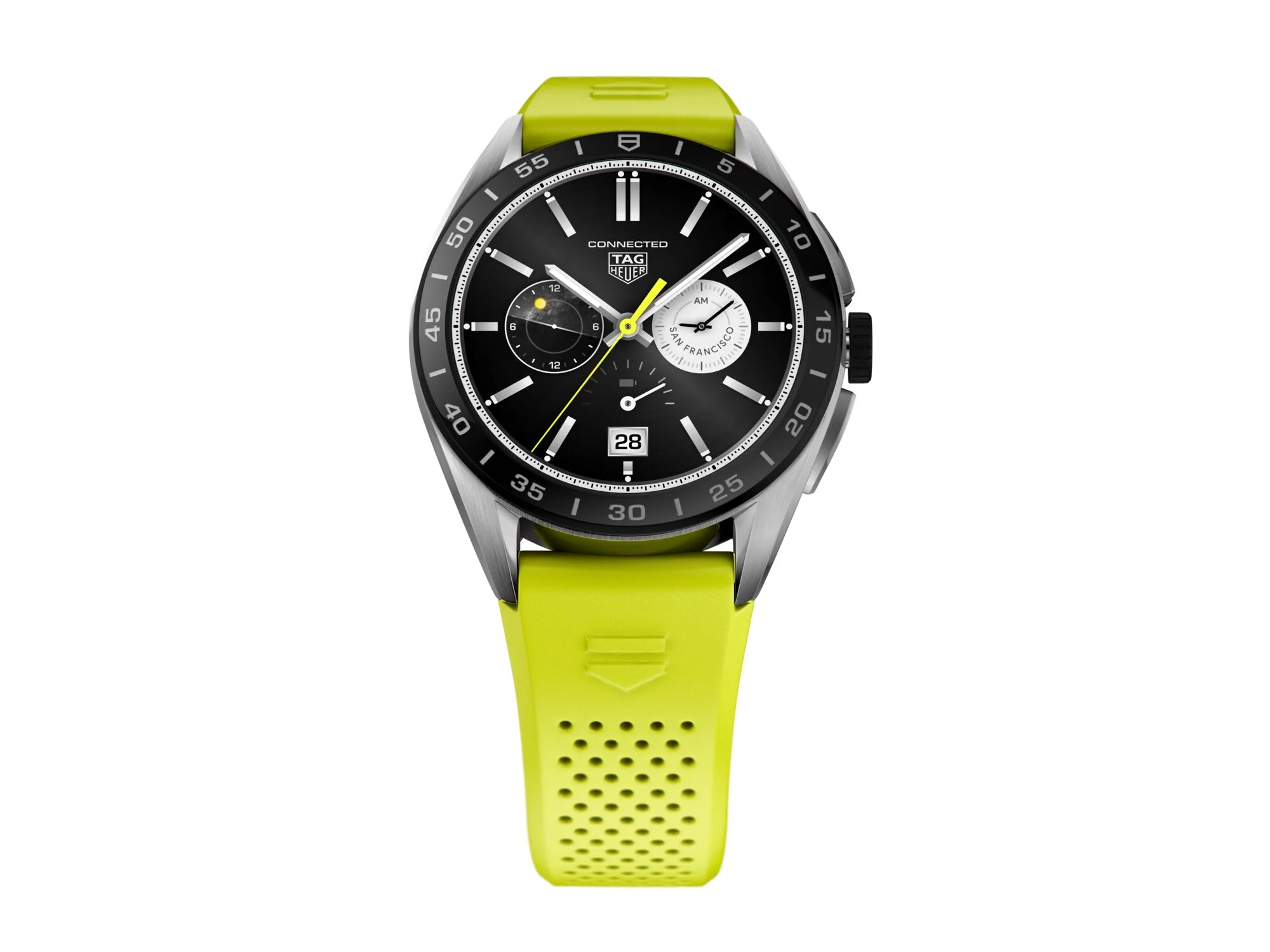 TAG Heuer Watch Connected Calibre E4 45 Lime Rubber - Image 2