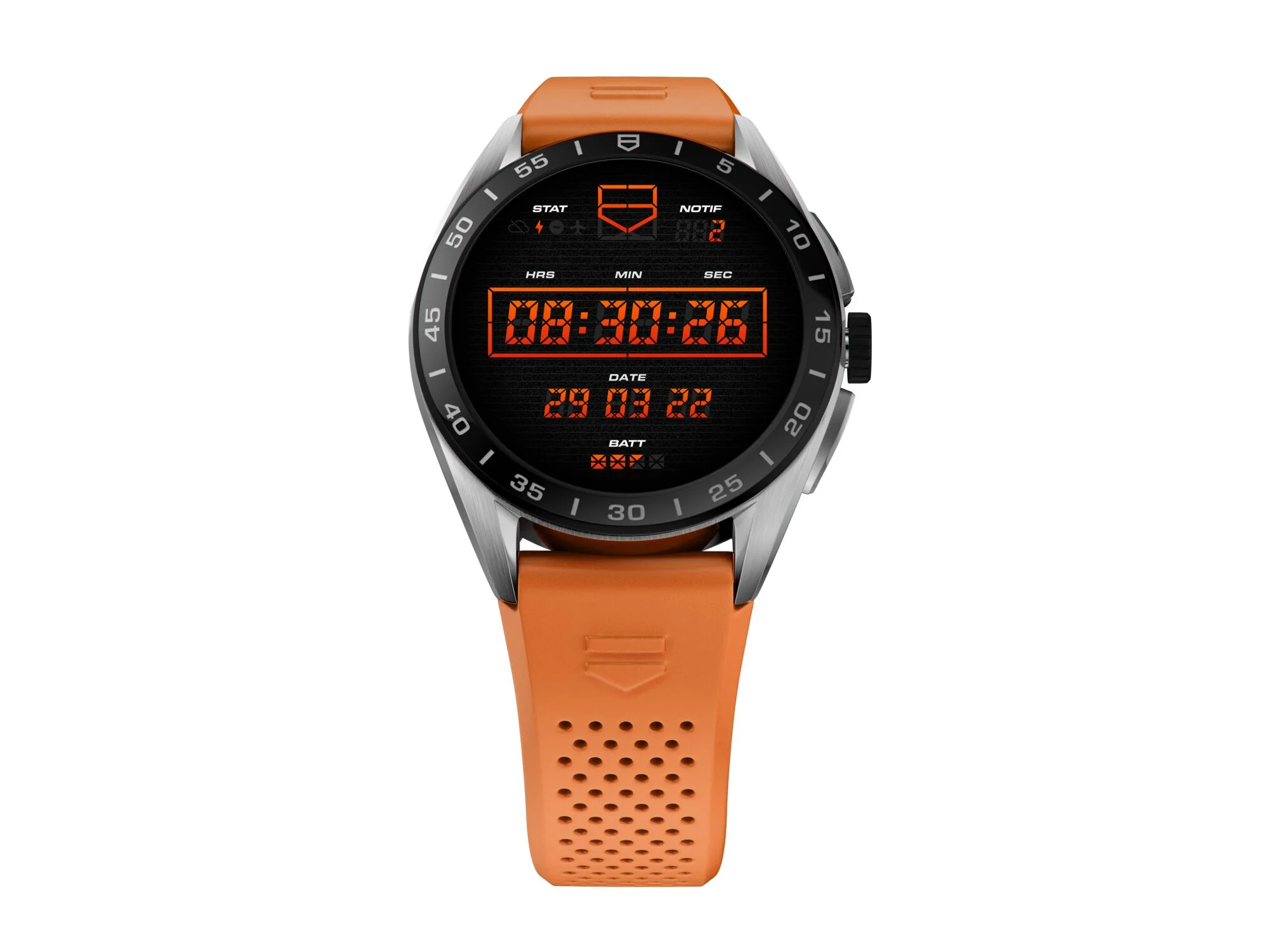 TAG Heuer Watch Connected Calibre E4 45 Orange Rubber - Image 2
