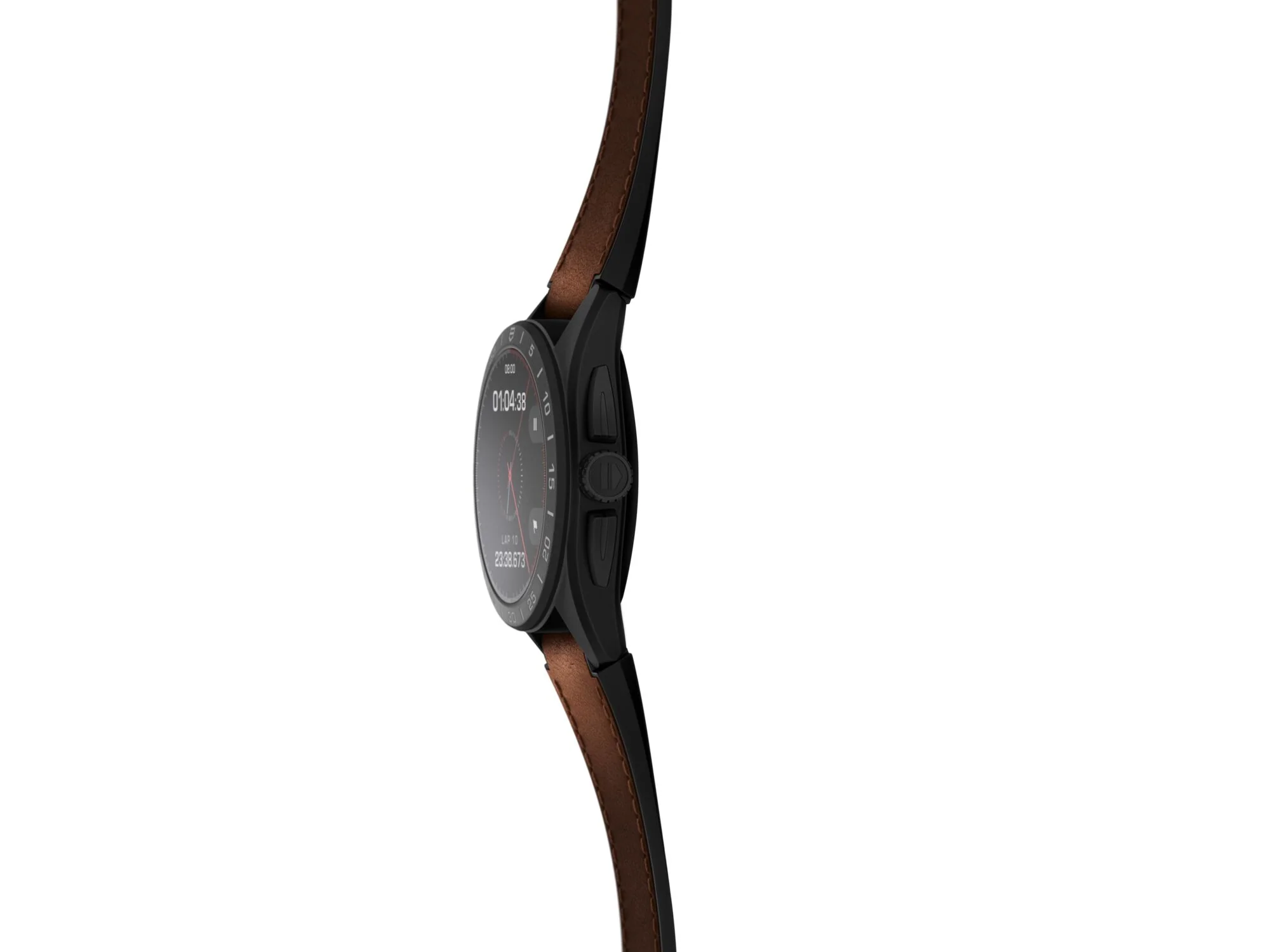 TAG Heuer Watch Connected Calibre E4 45 Titanium Brown Leather - Image 5
