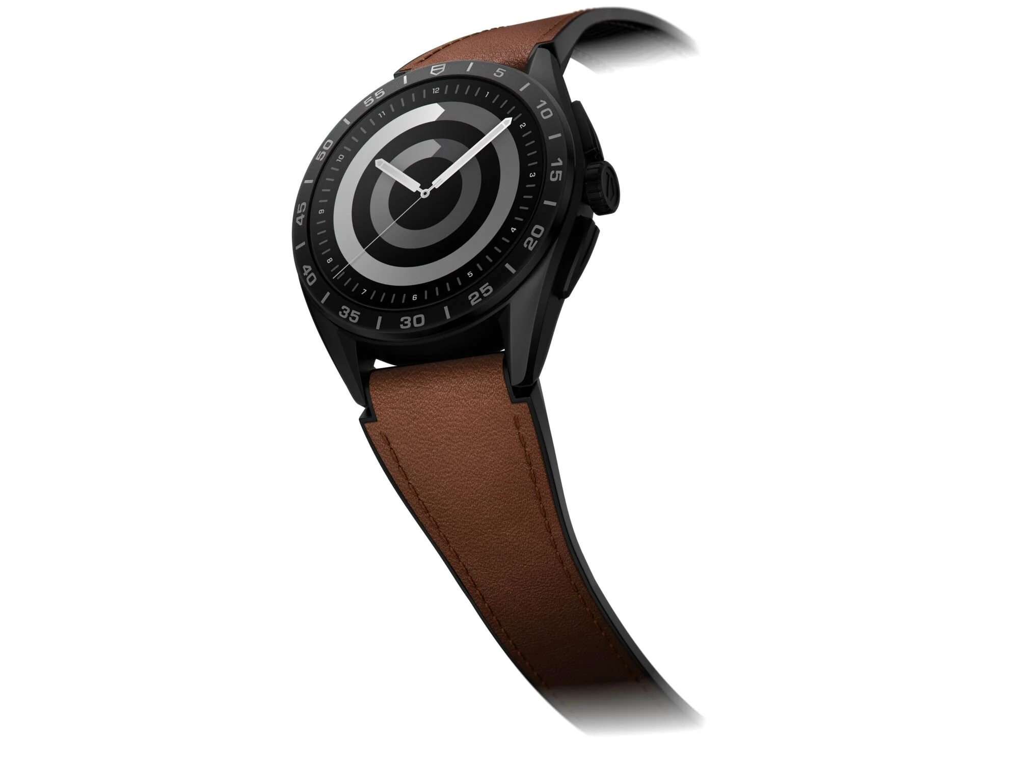 TAG Heuer Watch Connected Calibre E4 45 Titanium Brown Leather - Image 6