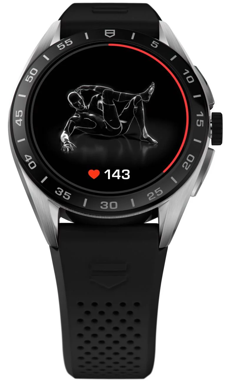 TAG Heuer Connected Calibre E4 Black 45 Rubber D - Image 3