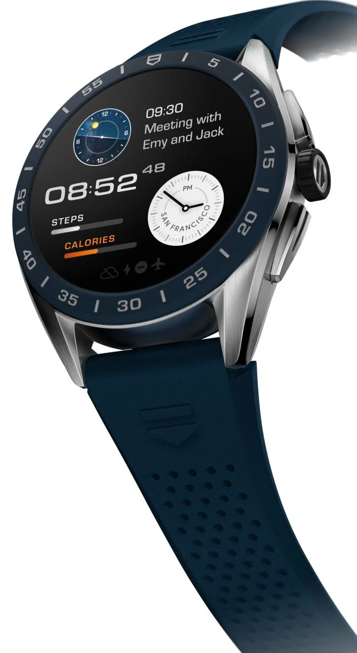 TAG Heuer Connected Calibre E4 Blue 45 Rubber - Image 4