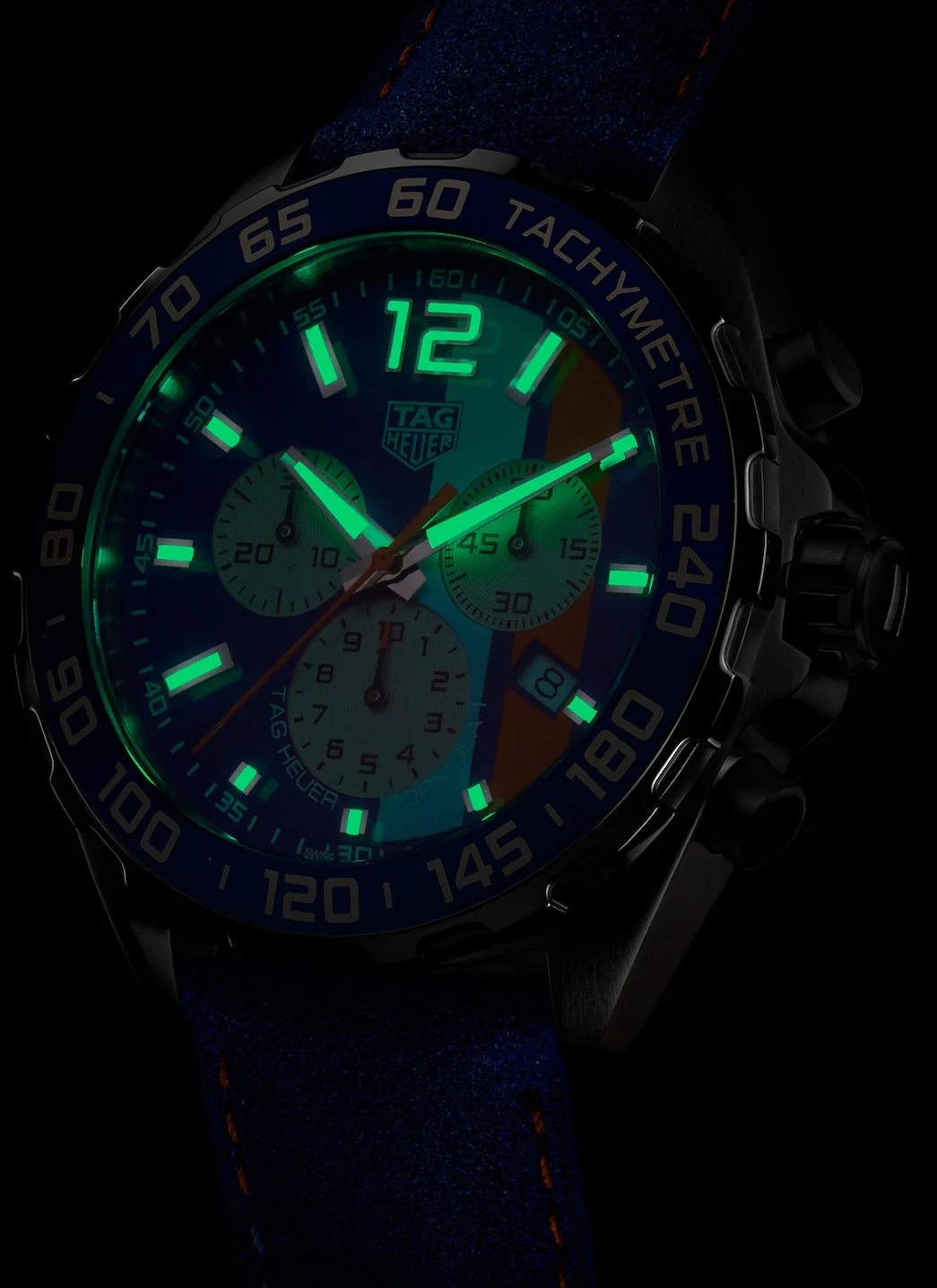TAG Heuer Watch Formula 1 Chronograph Gulf Special Edition - Image 3