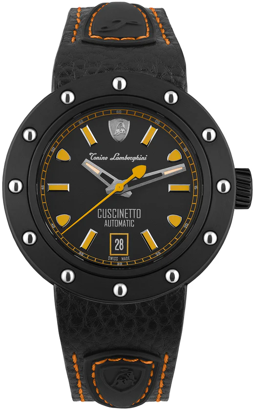 Tonino Lamborghini Watch Cuscinetto Black Orange