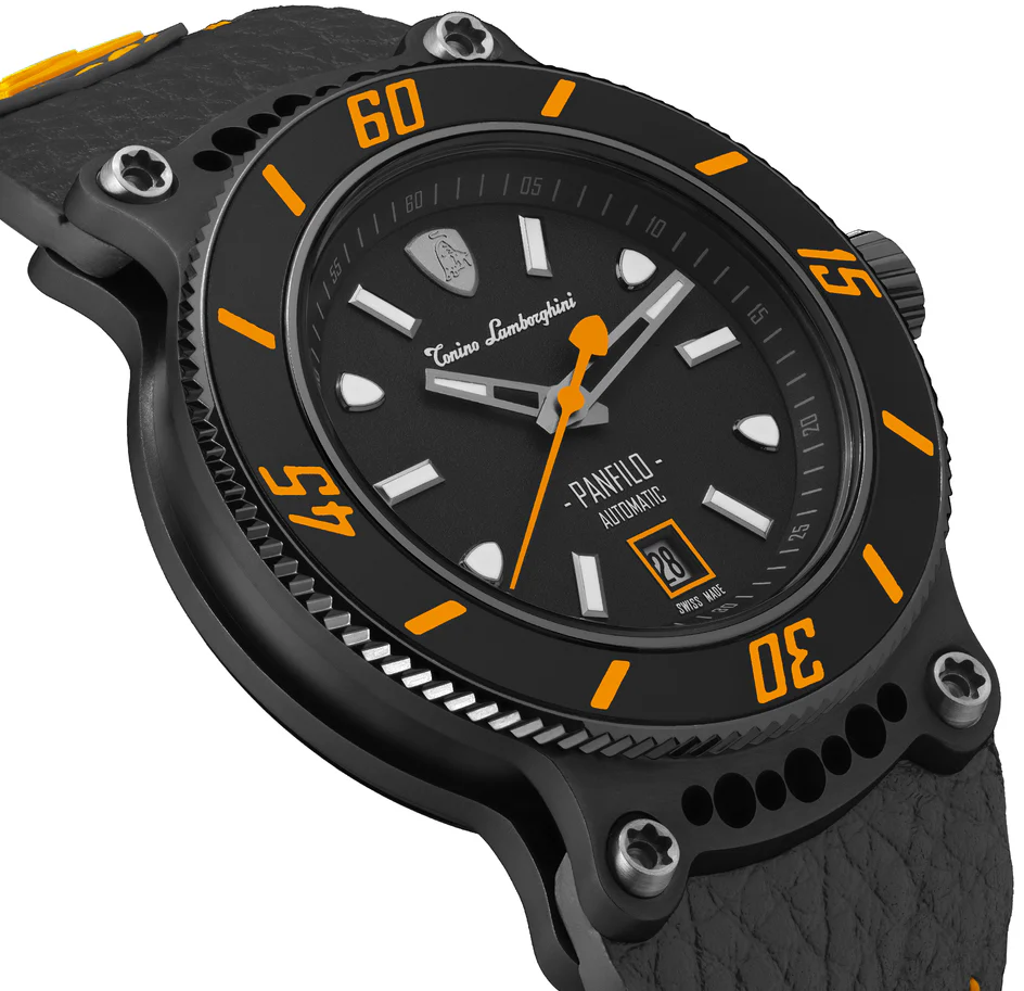 Tonino Lamborghini Watch Panfilo Black Orange - Image 3
