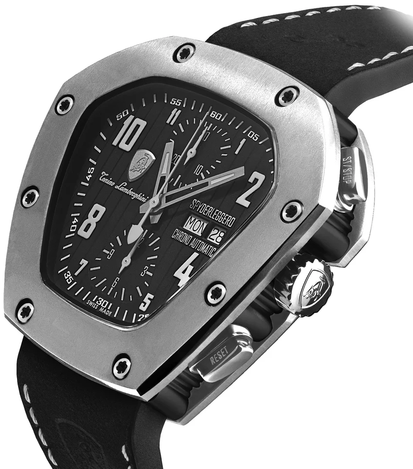 Tonino Lamborghini Watch Spyderleggero Chrono Titanium Black - Image 2