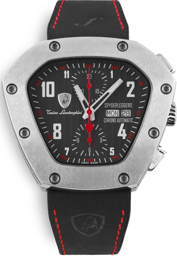 Tonino Lamborghini Watch Spyderleggero Chrono Titanium Red