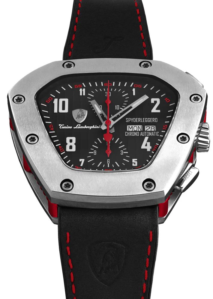 Tonino Lamborghini Watch Spyderleggero Chrono Titanium Red - Image 4