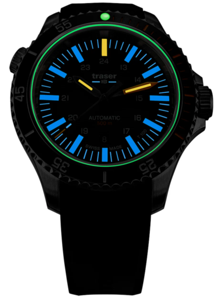 Traser H3 P67 Diver Automatic T100 Grey Rubber Watch - Image 3