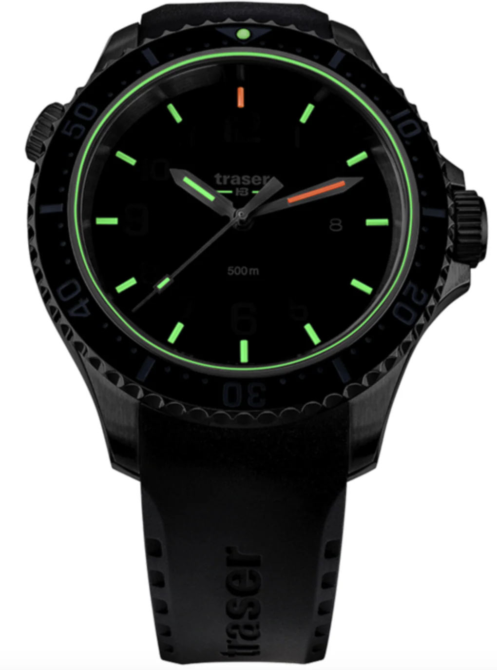 Traser H3 P67 Diver Black Rubber Watch - Image 3