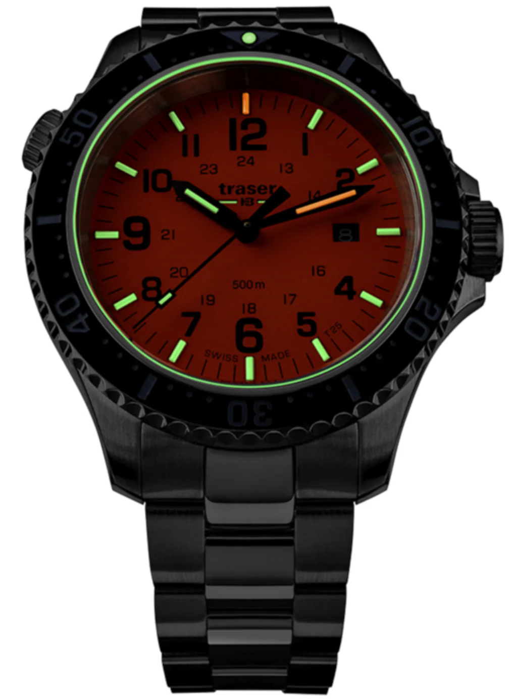 Traser H3 P67 Diver Orange Bracelet Watch - Image 3