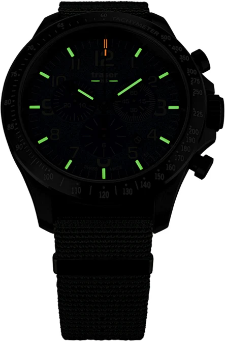 Traser H3 P67 Officer Pro Chronograph Green Watch - Image 3