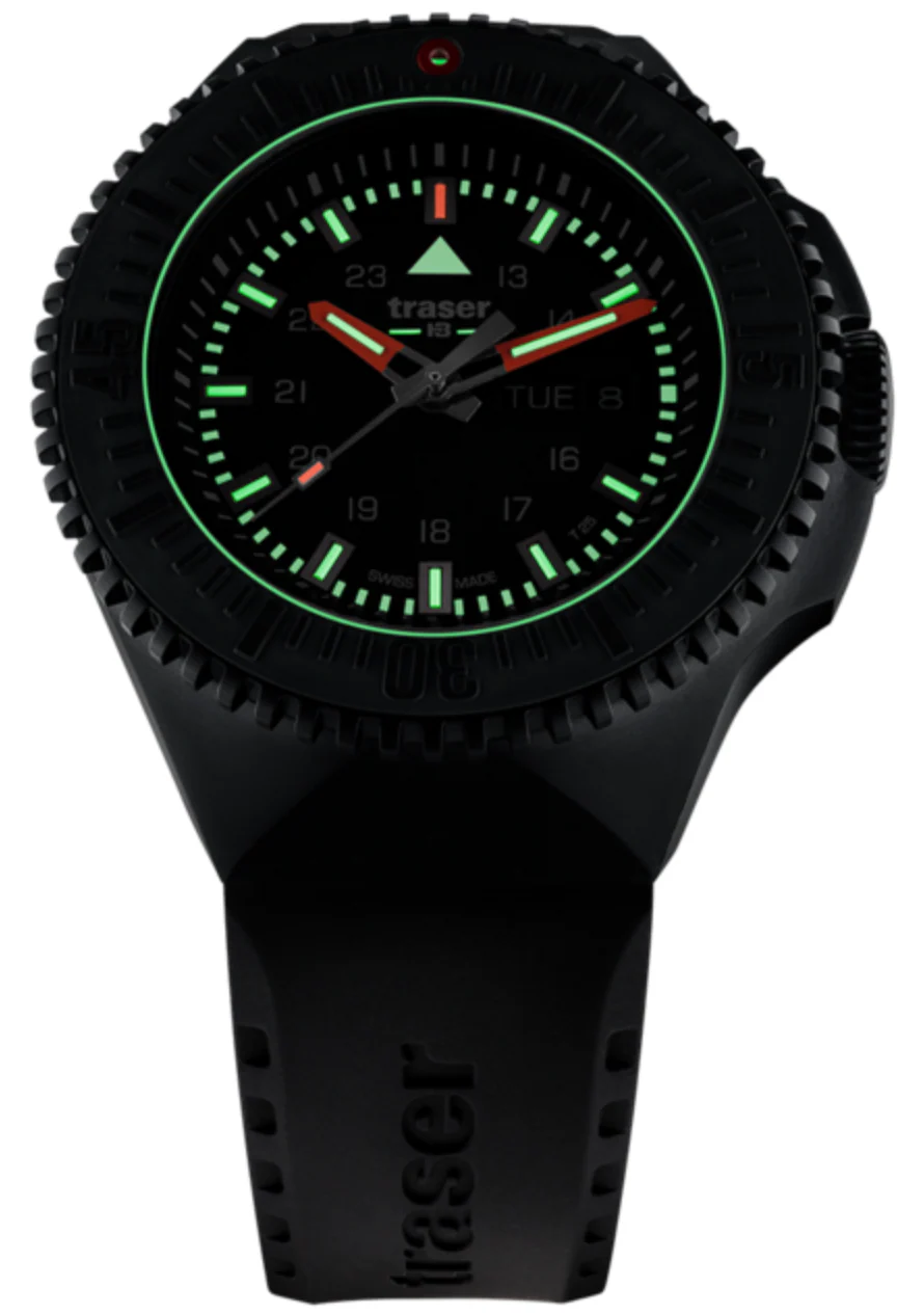 Traser H3 P69 Black Stealth Black Rubber Watch - Image 3