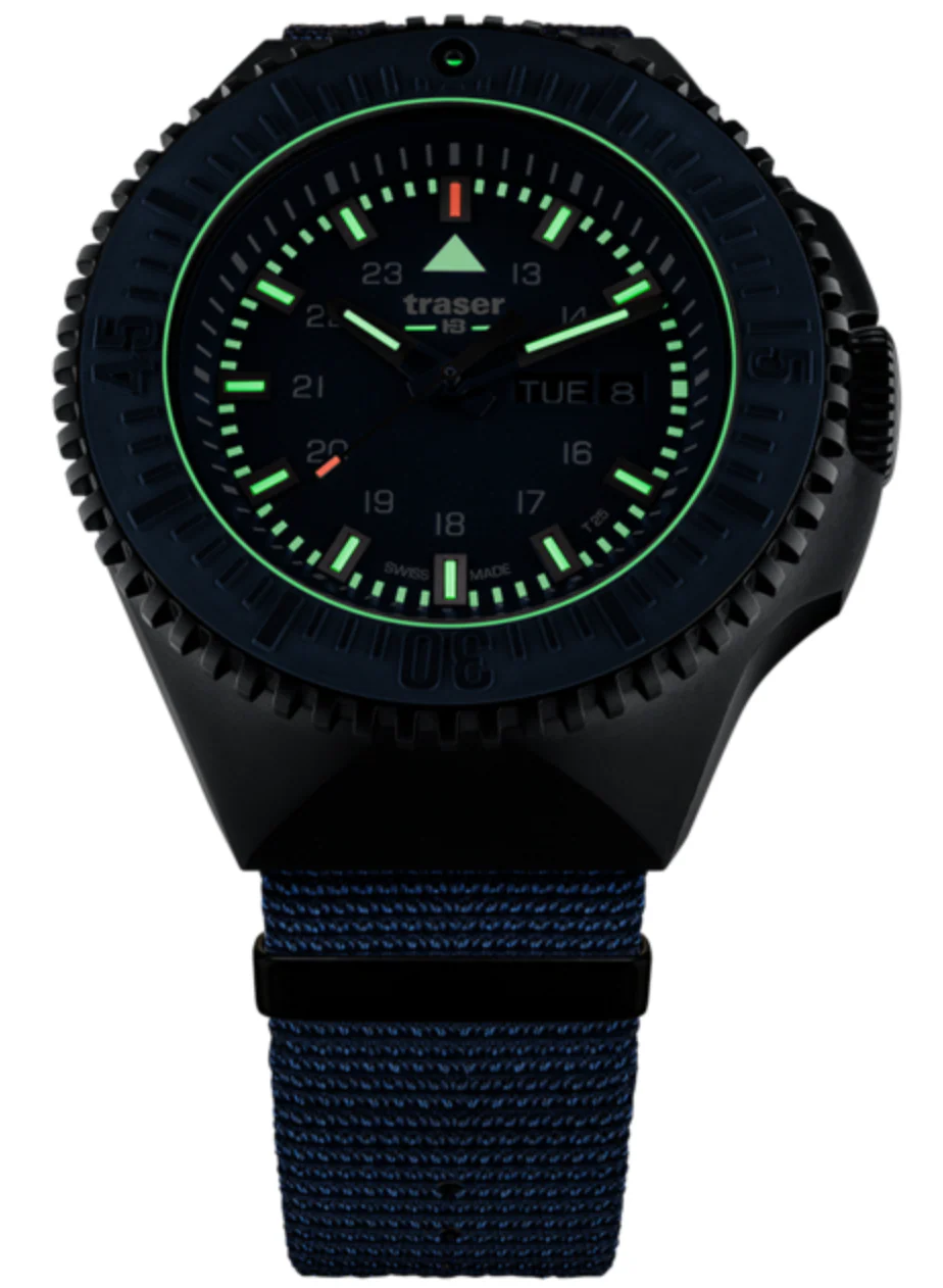 Traser H3 P69 Black Stealth Blue Nato Watch - Image 3