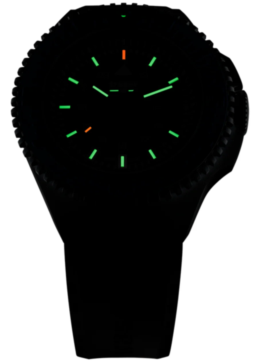 Traser H3 P69 Black Stealth Green Rubber Watch - Image 2