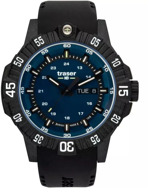 Traser H3 P99 Q Blue Rubber Watch