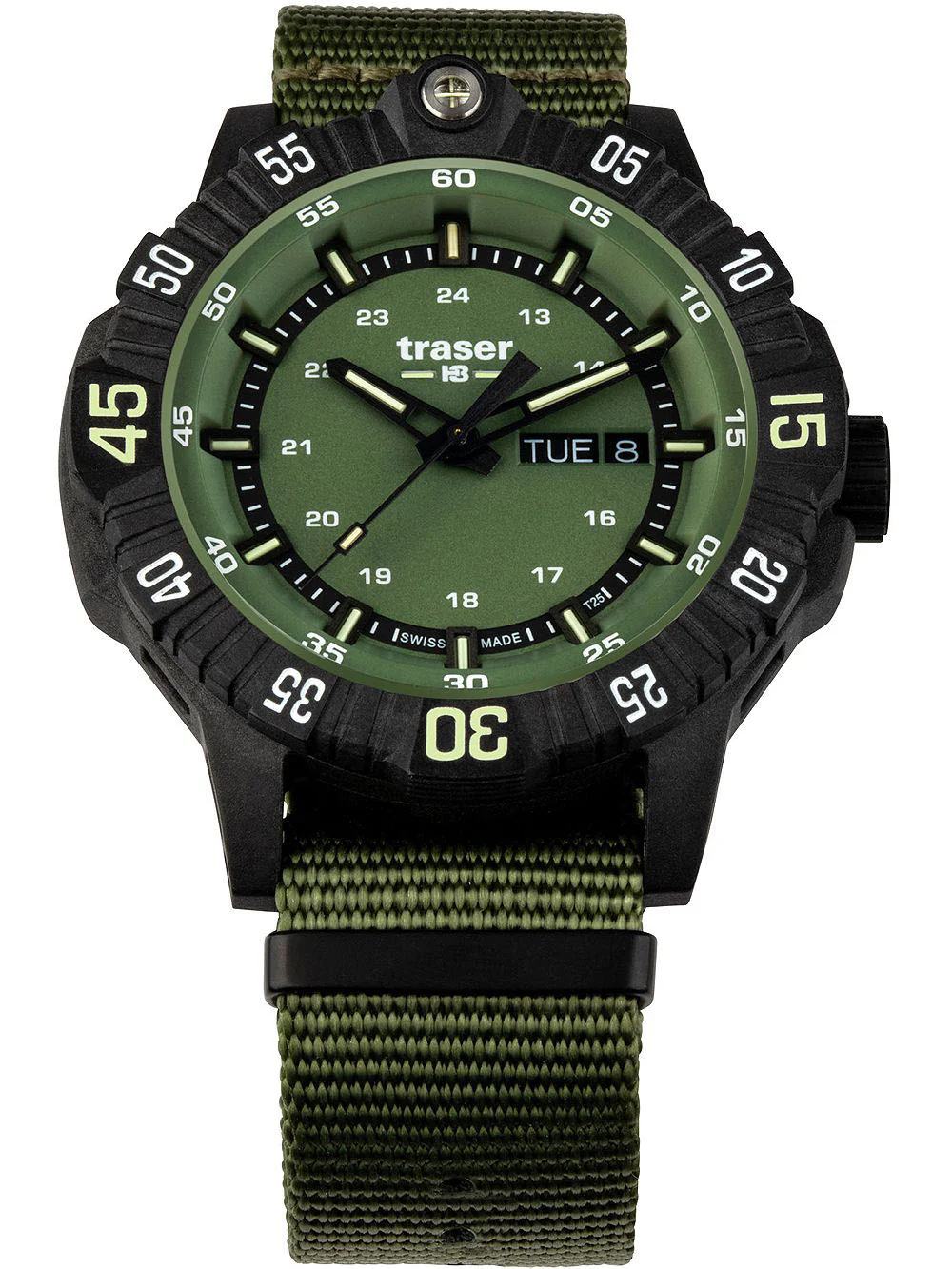 Traser H3 P99 Q Green Nato Watch - Image 3