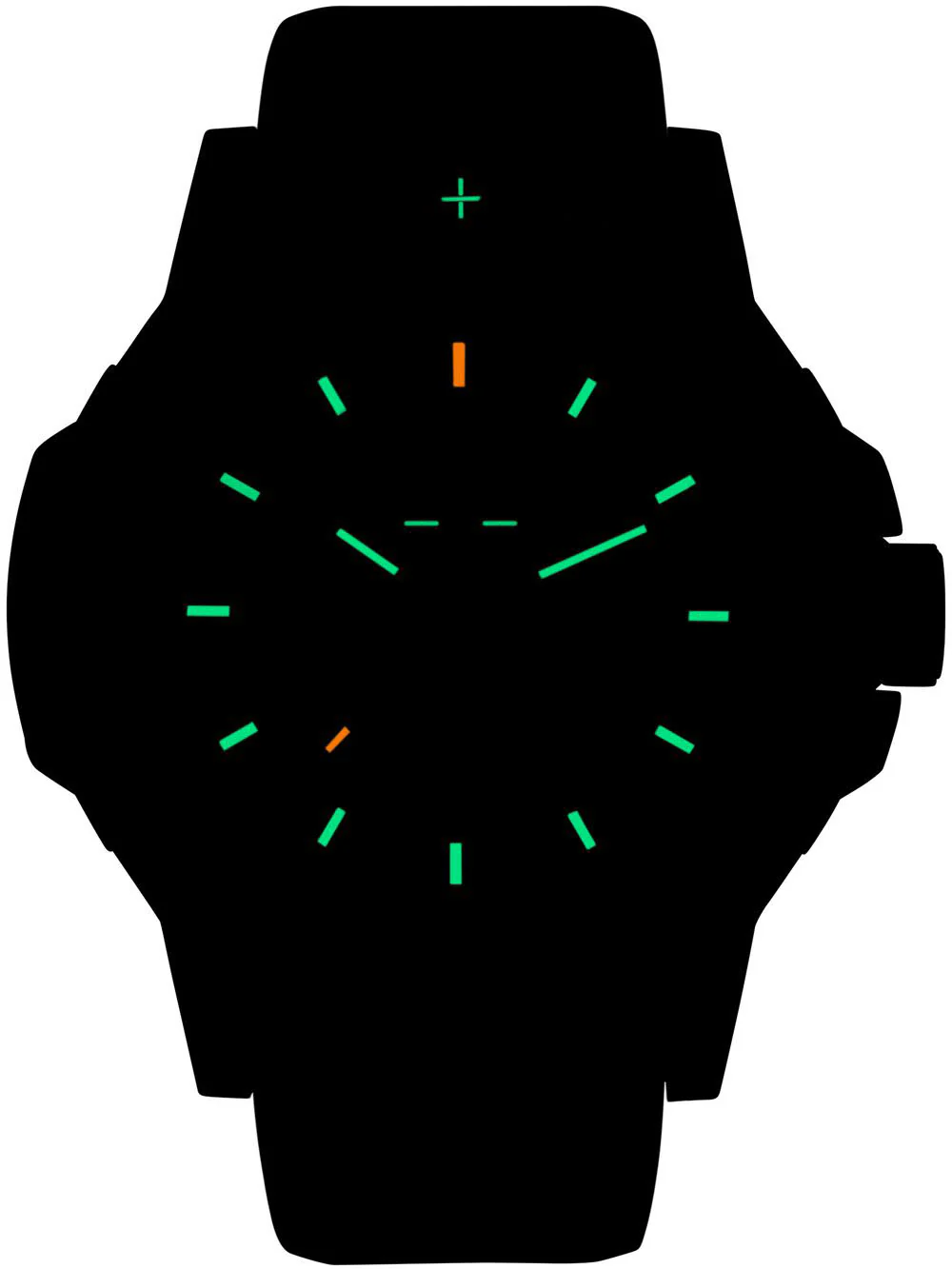 Traser H3 P99 Q Green Rubber Watch - Image 3