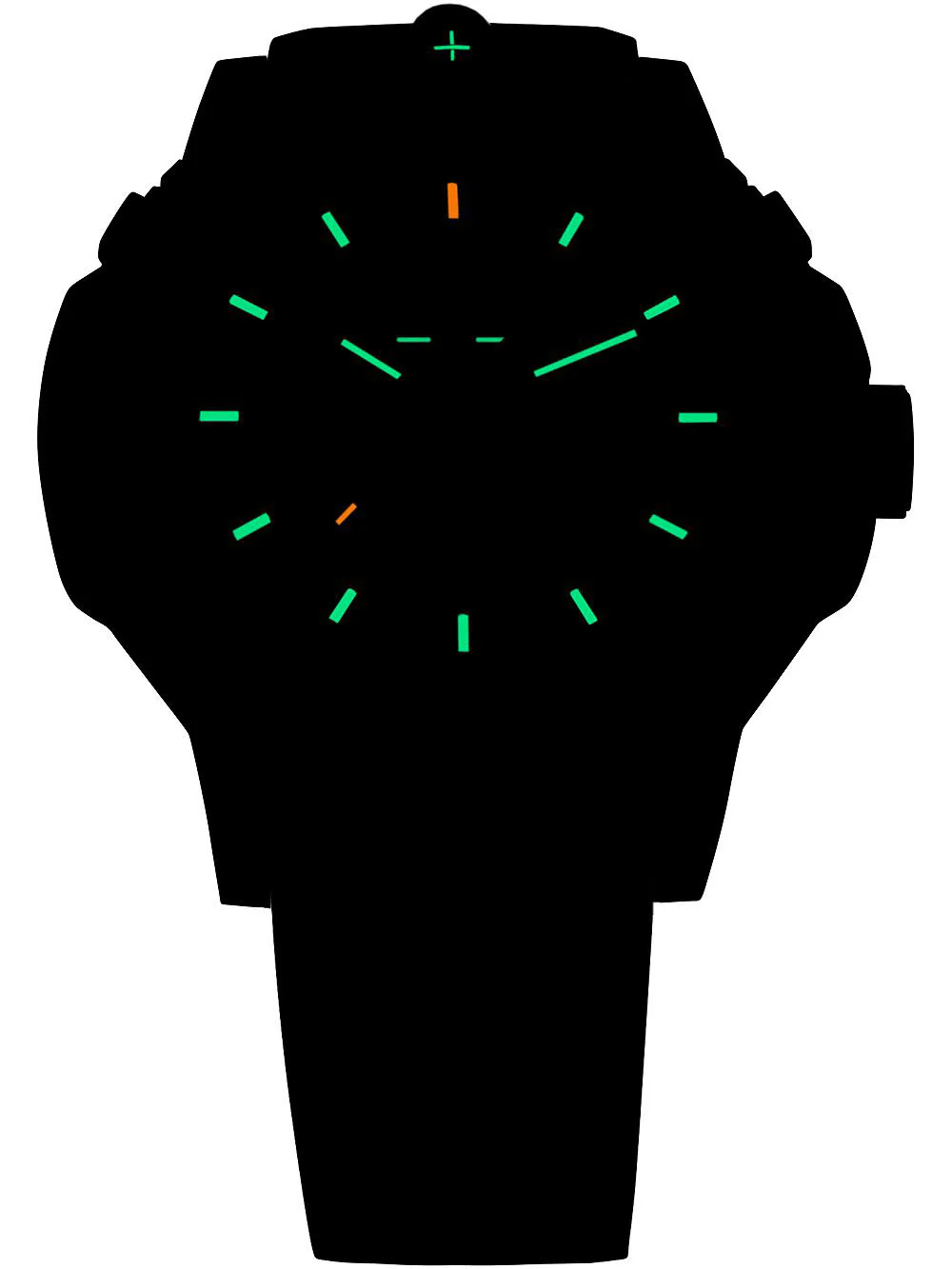 Traser H3 P99 Q Green Rubber Watch - Image 6