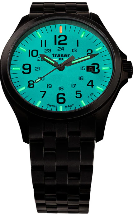 Traser H3 P67 Officer Pro GunMetal Sky Blue Watch - Image 2