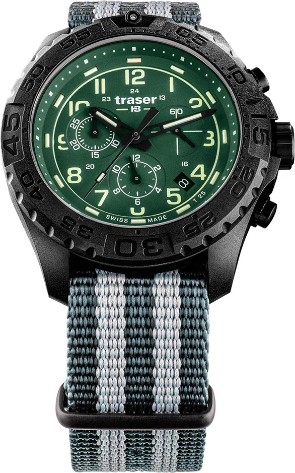 Traser H3 P96 OdP Evolution Chrono Green Watch