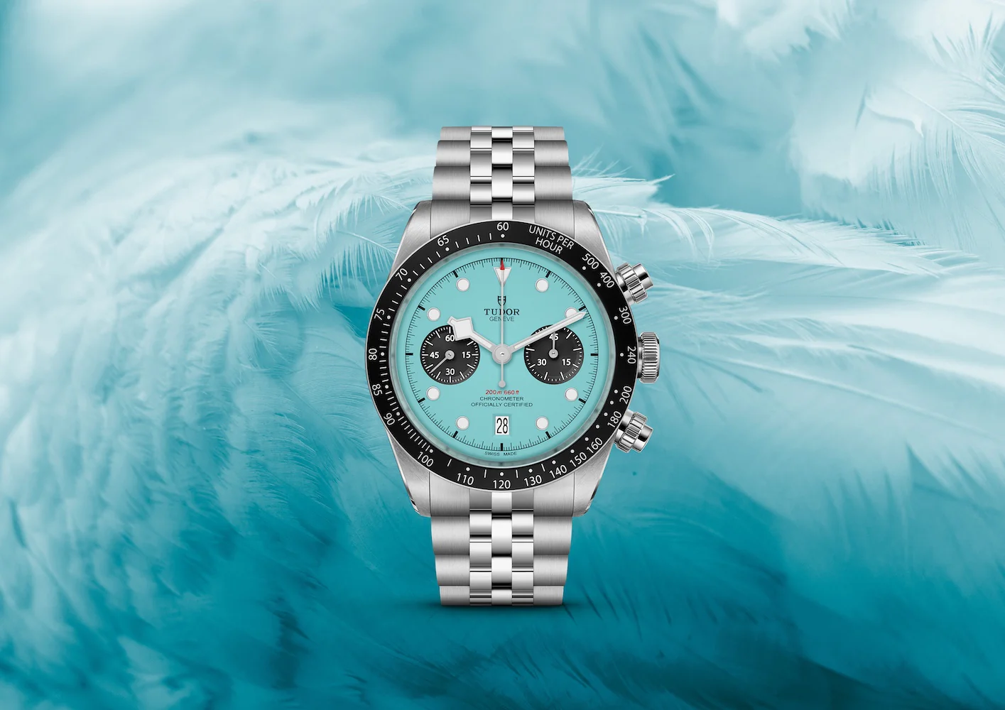 TUDOR Black Bay Chrono Flamingo Blue Watch - Image 4