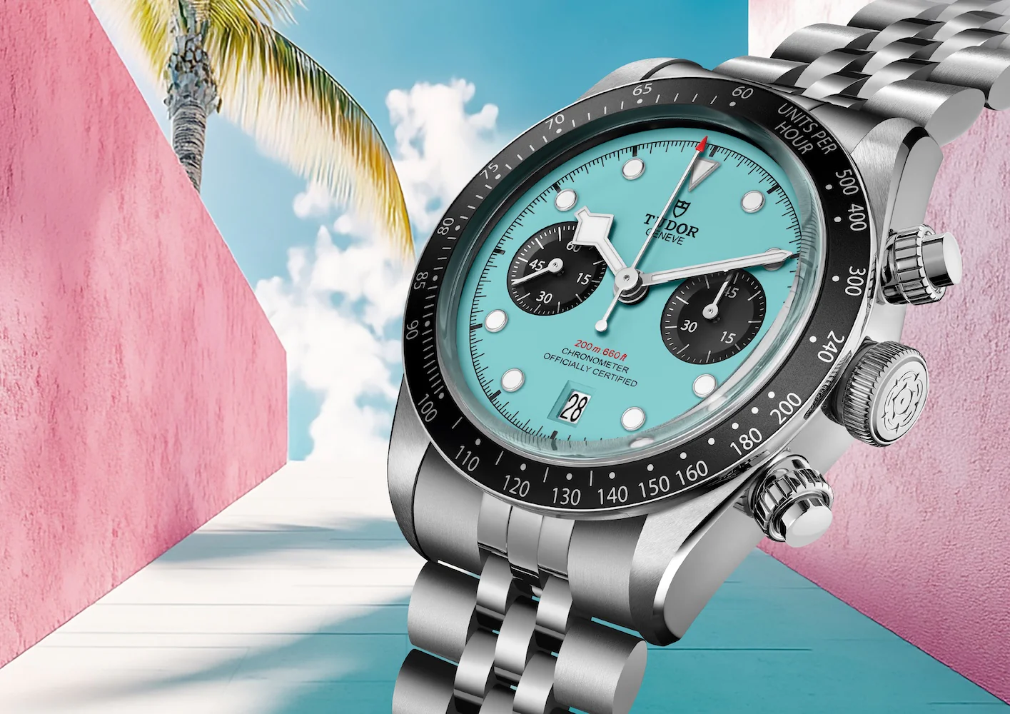 TUDOR Black Bay Chrono Flamingo Blue Watch - Image 5