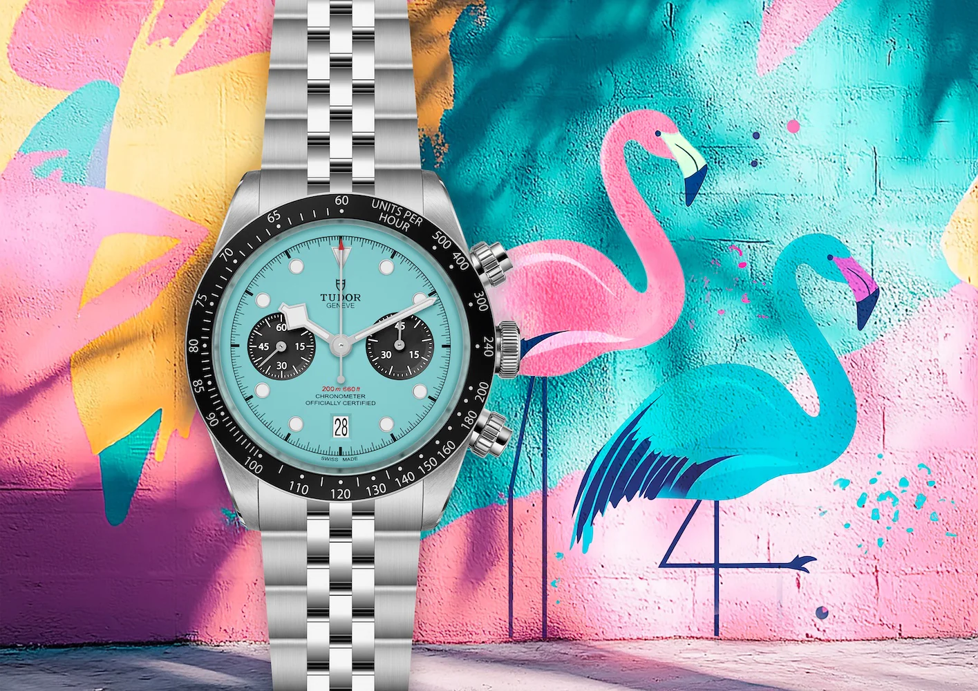 TUDOR Black Bay Chrono Flamingo Blue Watch - Image 6