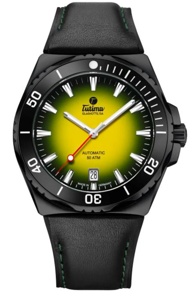 Tutima M2 Seven Seas S Black PVD Watch