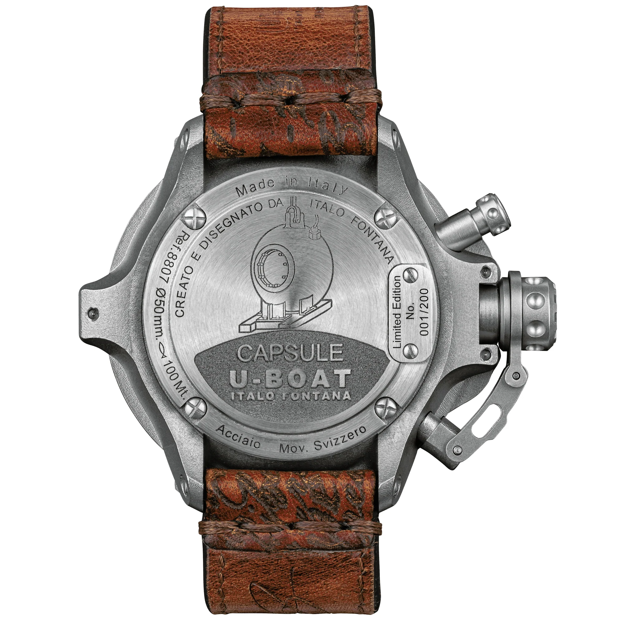 U-Boat Capsule 50mm SS BK BE Limited Edition Watch - Image 2