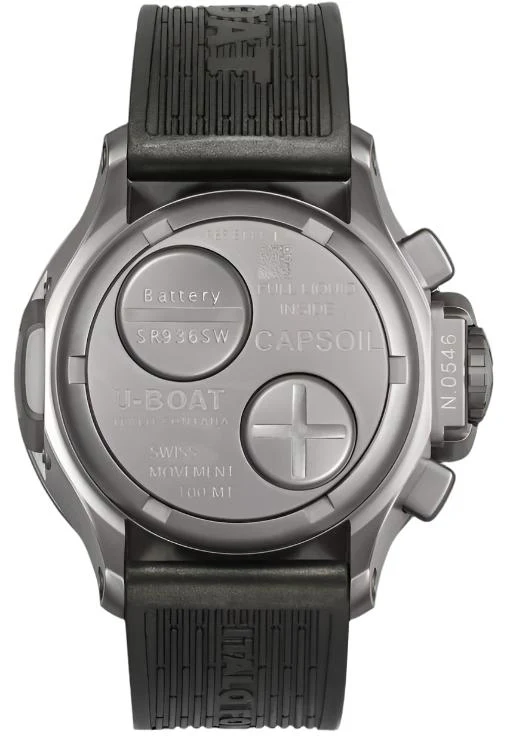 U-Boat Capsoil 45 Chrono SS Rubber Strap Watch - Image 2