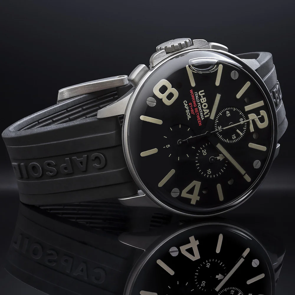 U-Boat Capsoil 45 Chrono SS Rubber Strap Watch - Image 3