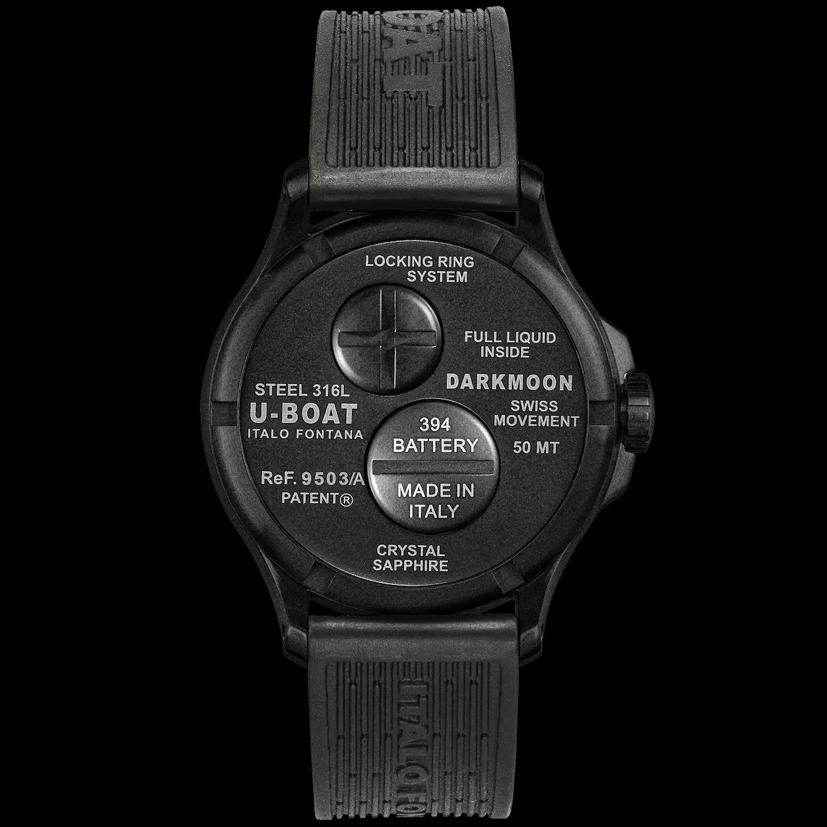 U-Boat Darkmoon 40mm Green PVD Soleil Watch - Image 2