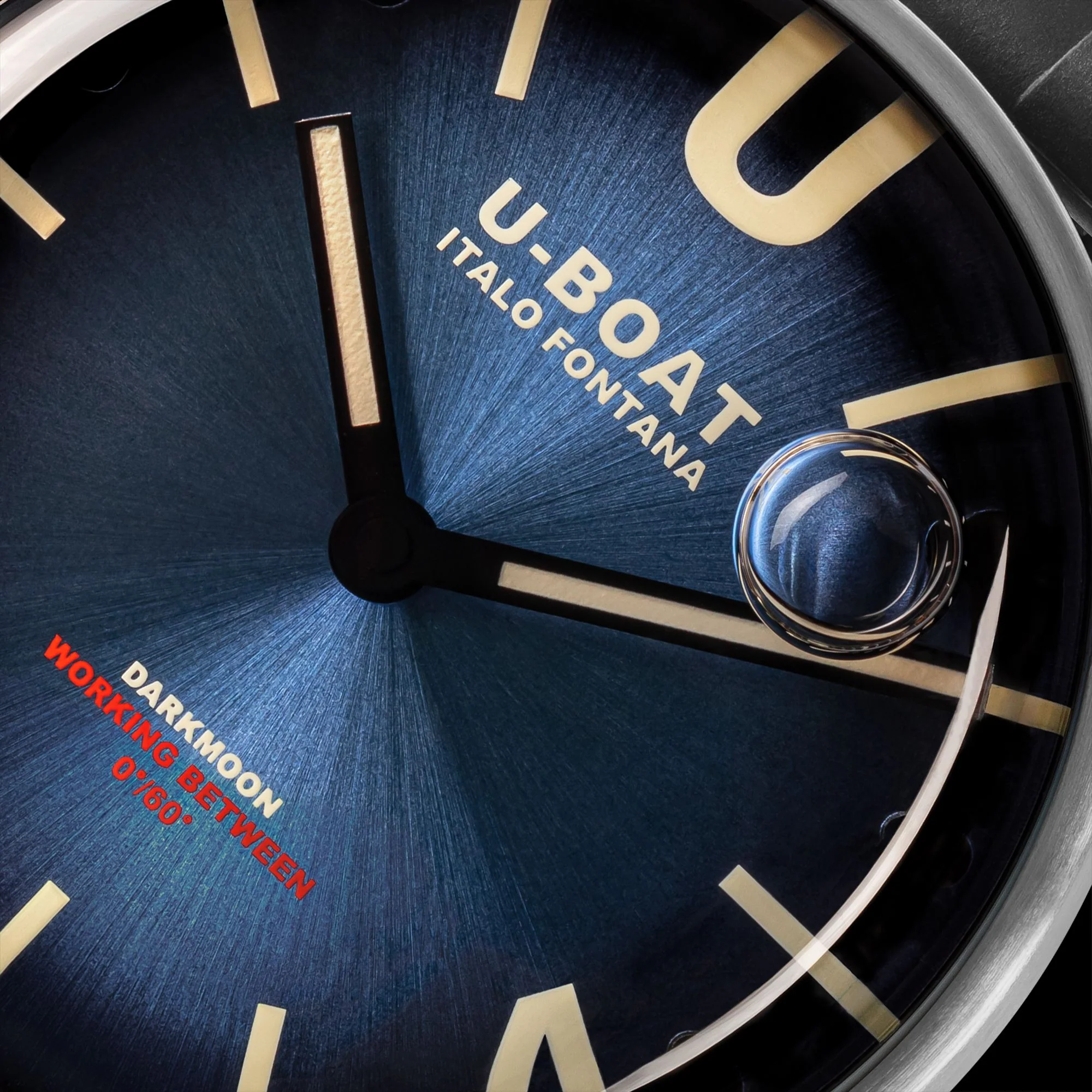 U-Boat Darkmoon Imperial Blue SS Watch - Image 3