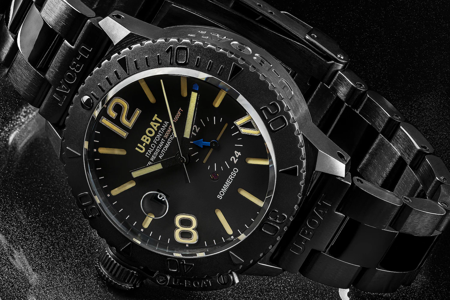 U-Boat Sommerso 46mm DLC Bracelet Watch - Image 3