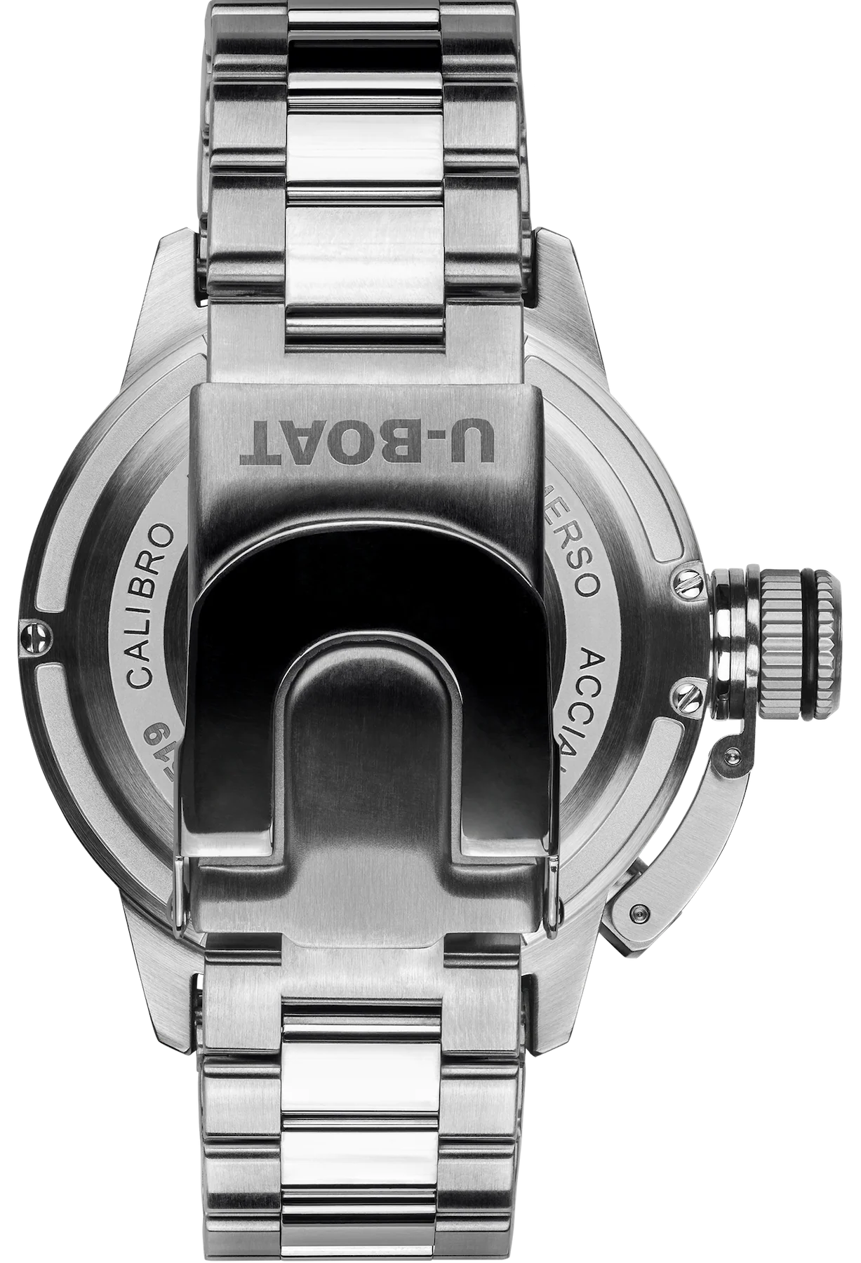 U-Boat Sommerso Ghiera Ceramica Bicolore Quadrante Blue Bracelet Watch - Image 2