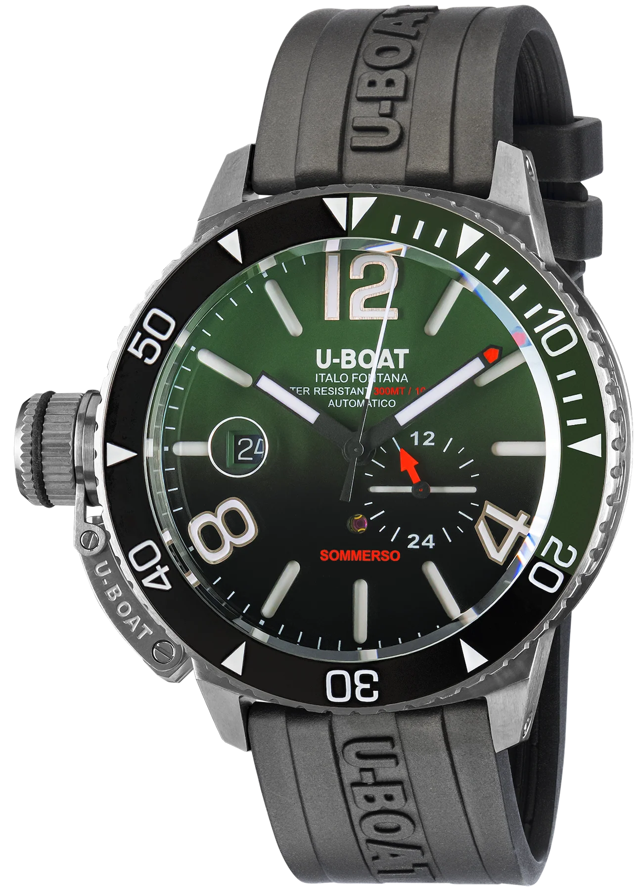 U-Boat Sommerso Ghiera Ceramica Bicolore Quadrante Green Watch