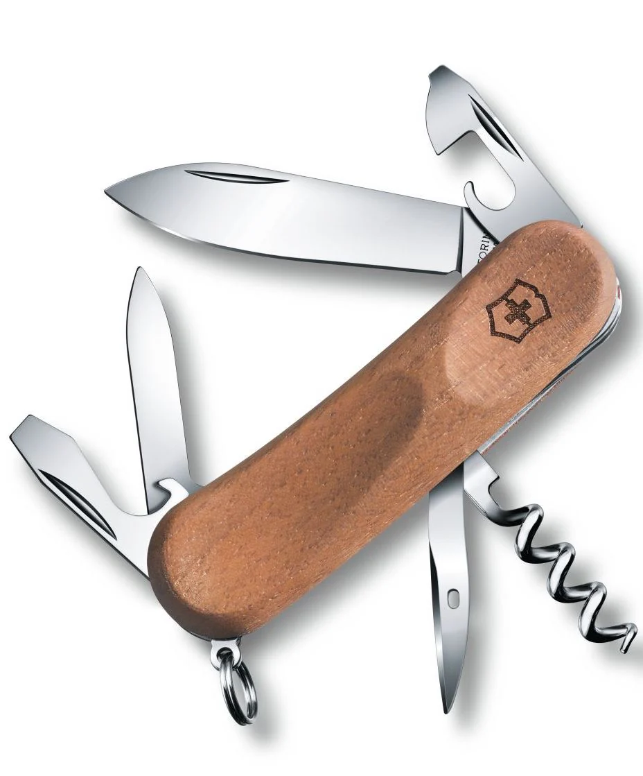 Victorinox Swiss Army Medium Pocket Knife Evowood 10 Walnut