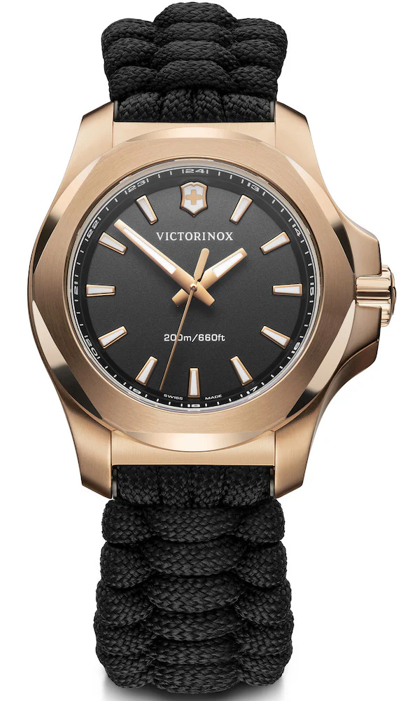 Victorinox Swiss Army Watch I.N.O.X. V Black Rose Gold