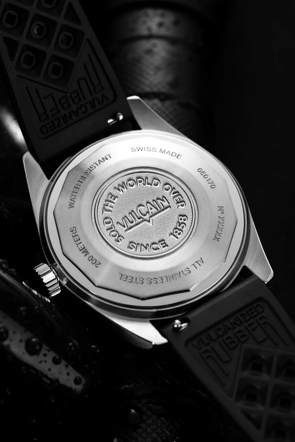 Vulcain Skindiver Nautique Purple Black Rubber Limited Edition Watch - Image 2