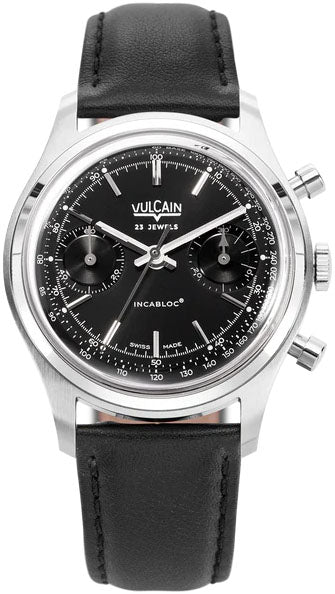 Vulcain Chronograph 38mm Black Watch