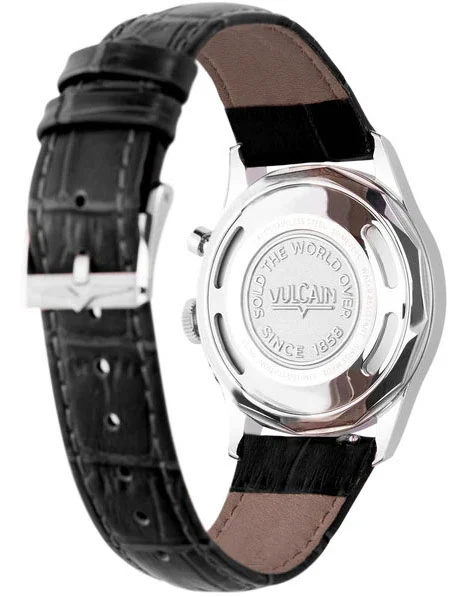 Vulcain Cricket Classique 36mm Black White Blue Watch - Image 2
