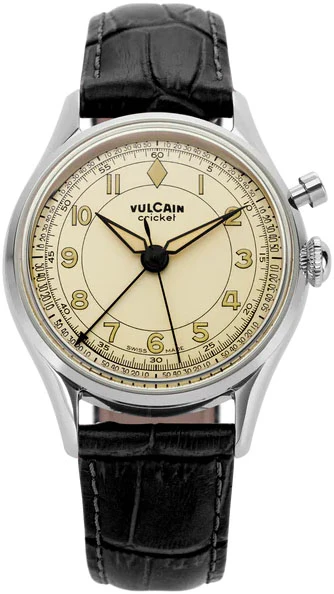 Vulcain Cricket Classique 36mm Eggshell Watch